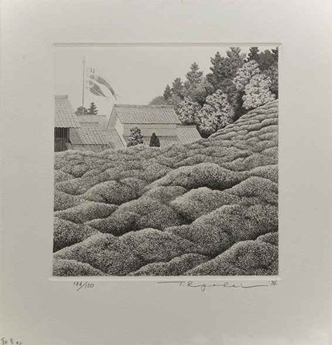 Tea Field, Wet Brush, The Tea, No. 2, Etching, The Sky, Seattle, The Next, Japan