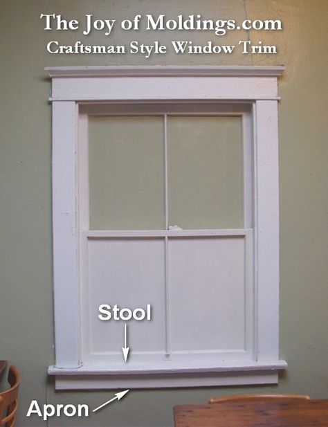 Window Moldings Interior | ... Style Window Surround | The Joy of Moldings.comThe Joy of Moldings.com Craftsman Exterior Window Trim, Modern Window Trim, Craftsman Style Window Trim, Exterior Window Trim Ideas, Window Trim Styles, Craftsman Style Interior, Craftsman Style Windows, Exterior Window Trim, Farmhouse Window Trim