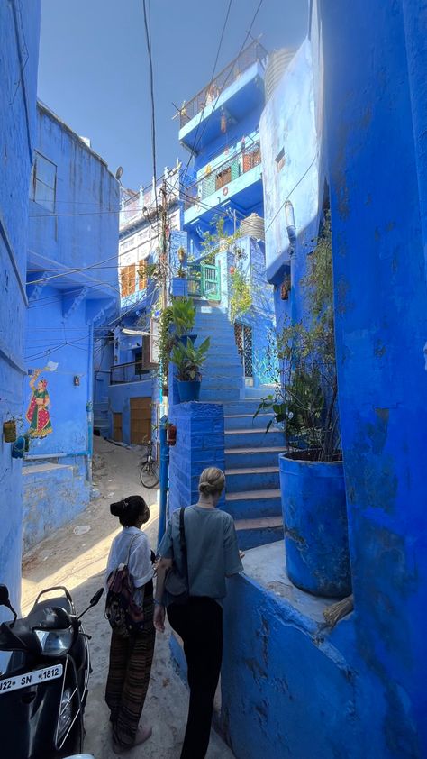 #bluecity #jodhpur #rajasthan #india #blue #tourism Jodhpur Snap, Jodhpur Aesthetic, Jaipur Pictures, Blue City Jodhpur, Travelling Asia, Rajasthan Art, Rajasthan Tourism, Jodhpur Rajasthan, Krishna Tattoo