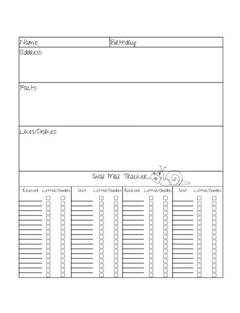 Penpal Tracker Printable, Free Printable Pen Pal Tracker, Free Penpal Printables, Penpal Tracker, Penpal Printables, Pen Pal Tracker, Snail Mail Printables, Filofax Printables, Handmade Letters