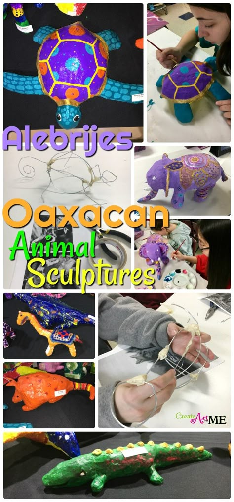 Plaster Paper Mache, Paper Mache Middle School, Middle School Paper Mache Projects, Sculpture Projects For Middle School, Paper Mache Animals For Kids, Middle School Sculpture Projects, Sculpture Art Lessons, Animal Art Projects For Kids, Paper Mache Art Projects