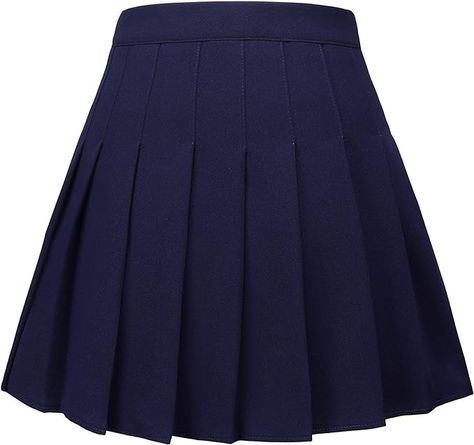 Amazon.com: Shestellar Womens Stretchy Pleated Mini Skirt Comfort High Waist Cheerleader School Uniform Skirt Navy Blue XS : Clothing, Shoes & Jewelry School Uniform Skirts, Uniform Skirt, Pleated Mini Skirt, Cheerleading, Shoes Jewelry, Mini Skirt, Top Styles, Fashion Branding, Topshop