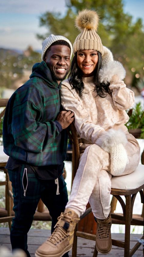 Eniko Hart, Power Couples, Kevin Hart, American Model, Power Couple, Ski Trip, Celebrity Couples, Canada Goose Jackets, Winter Jackets