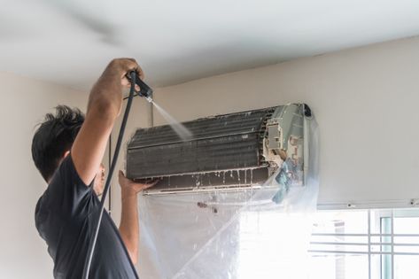 Air Conditioner Cleaning, Cooler Air Conditioner, Diy Air Conditioner, Diy Conditioner, Ac Cleaning, Split System Air Conditioner, Air Conditioning Maintenance, Air Conditioner Service, Clean Air Conditioner