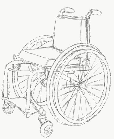 Wheelchair Drawing Reference, Drawing For Tattoos, Wheelchair Drawing, Reference Board, Wheel Chair, Wheelchair, Tattoo Drawings, Drawing Reference, Drawing Ideas