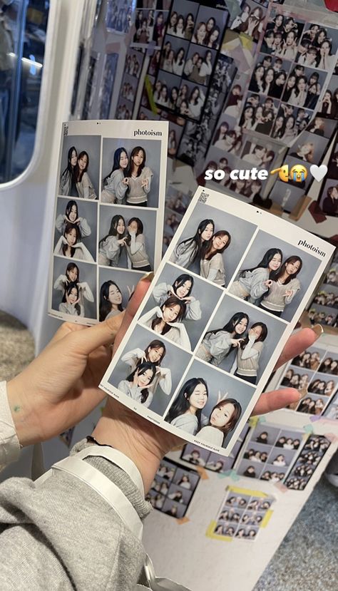 Photobooth Photo Ideas, Photobooth Instagram Story, Photobooth Ideas Pose, Photobooth Ideas Friends, Best Friends Photoshoot Ideas, Friends Photoshoot Ideas, Ideas With Bestie, Photobox Ideas, 4cut Photo