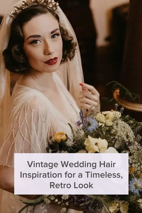 Dreaming of a timeless wedding day look? If so, there's nothing more fitting than vintage wedding hairstyles. Your big day will be one of your most photographed milestones, so naturally, you want your wedding hairstyle to last well past the first dance.

If you want to know what style can endure decades of fashion revolutions, it's worth stepping back into a bygone era and embracing everything that vintage wedding hair has to offer. Vintage Bridal Hair With Veil, 60s Bride Hair, Vintage Wedding Hair With Veil, Wedding Hair 60s, Vintage Wedding Updo, Vintage Hairstyles Wedding, 50s Wedding Hair, Vintage Wedding Hairstyles With Veil, 1950s Wedding Hair