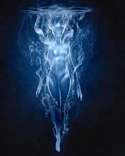 Water Magick, Water Elemental, Power Of Water, Spirit Magic, Water Hair, Water Fairy, Water Spirit, Spiritual Artwork, Water Element