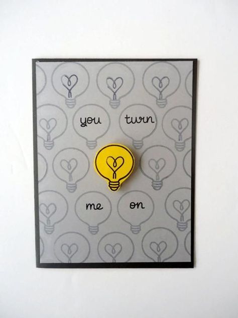 Valentines Day Gift Ideas PinWire: You turn me on card- Love Anniversary - Funny and sweet - Pinterest 7 mins ago - Funny Valentine Card Funny love card for boyfriend cute anniversary card cute love ... Birthday Cards For Boyfriend Boyfriend Notes Funny Boyfriend Gifts...  Source:ar.pinterest.com Results By RobinsPost Via Google Handmade Gifts For Boyfriend, Handmade Quotes, Birthday Cards For Boyfriend, Cards For Boyfriend, Heart Card, Anniversary Funny, Boyfriend Diy, Super Gifts, Diy Gifts For Boyfriend