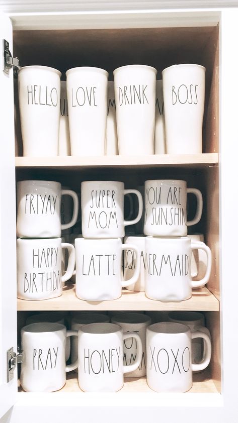 Rae Dunn Mug ❤️ #raedunn Rae Dunn Collection, New House - Kitchen, House Kitchen, Messy Bun, Farm Life, Dream House, Gift Ideas, Mug, Gifts