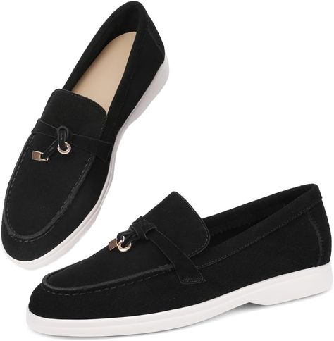 Amazon.com | Celbreez Flats Loafers Comfortable Loafers for Women Round Toe Suede Lightweight Slip-on Moccasins Shoes Classic Casual Driving Penny Loafers | Loafers & Slip-Ons Moccasin Shoes, Comfortable Loafers, Shoes Classic, Moccasins Shoes, Black Loafers, Classic Casual, Penny Loafers, Loafers For Women, Slip Ons