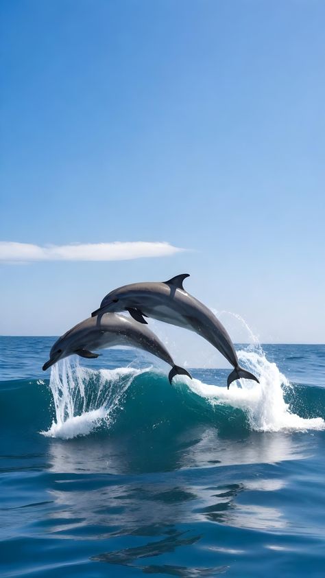 Dolphin Aesthetic, Dolphin Images, Dolphin Photos, Beach Posters, Ocean Wallpaper, Ocean Vibes, Tapeta Pro Iphone, Cute Animals Images, Beautiful Images Nature