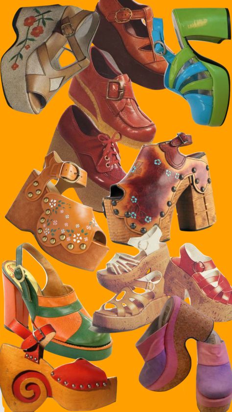 70s summer shoe influence #70s #1970s #platforms #shoes #vintage 60s Platform Shoes, 70s Ladies Shoes, 70s Disco Fashion Women 1970s Platform Shoes, 70s Doc Martens, 1970s Platform Shoes, 70s Shoes Aesthetic, 70s Fashion Vintage 1970s Women, 70s Shoes Women, 1970s Platforms