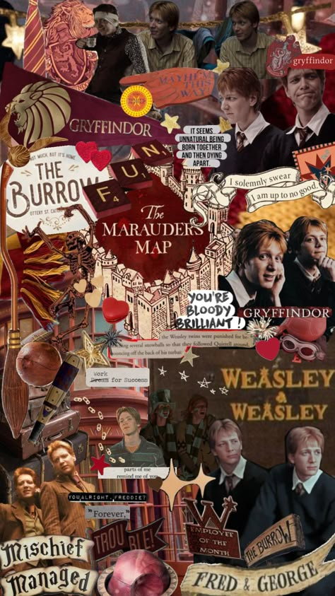 #harrypotter #gryffindor #gryffindoraesthetic #harrypotteraesthetic #books #weasleytwins #weasley #weasleywizardwheezes #weasleys #weasleysupremacy #fredandgeorge George Weasley Aesthetic, The Weasleys, Weasley Wizard Wheezes, Ron Weasley Aesthetic, Cute Backrounds, Harry Potter Wallpaper Phone, Weasley Aesthetic, Gryffindor Aesthetic, Fred And George Weasley