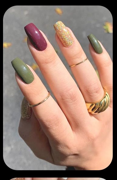 Green Dip Nails, Green Dip, Green Dips, Dip Nails, Couture Style, Fall Nail Colors, Dipped Nails, Fall Nail, Trendy Designs