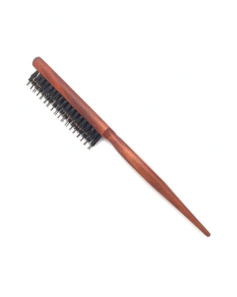 Amazon.com : Teasing Boar Bristle Hair Brush for Women - Teasing Brush with Rat Tail Pick, Hair Sectioning Used for Edge Control, Backcombing, Smoothing, and Styling Fine Hair to Create Volume : Beauty & Personal Care Styling Fine Hair, Hair Sectioning, Pick Hair, Bristle Hair Brush, Edge Brush, Teasing Brush, Boar Bristle Hair Brush, Teasing Comb, Rat Tail Comb