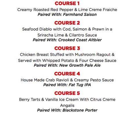 Craft Beer Pairing Dinner at The Hemingway Public House Featuring Driftwood Brewing – November 19th Multiple Course Dinner, 7 Course Meal Menu Ideas, Beer Cheddar Soup, 7 Course Meal, New Years Eve Menu, Beer Soup, Wine Paring, Soup Pairings, Wine Pairing Dinner