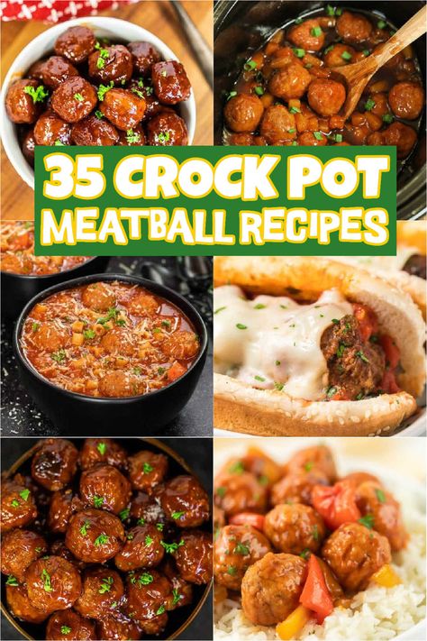 Crock Pot Meals With Meatballs, Meatball Recipes Football, Easy Meatball Subs Crockpot, Crockpot Meatballs Party, Crockpot Recipe With Meatballs, Fall Crockpot Recipes Meatballs, Easy Potluck Meatballs, Best Crockpot Meatball Recipe, Crockpot Meatball Dinner Recipes