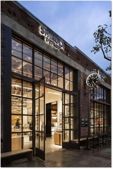 Coffee Shop Facade Design Store Fronts, Glass Facade Restaurant, Modern Store Fronts Facades, Glass Shop Front Design, Restaurant Door Design, Modern Store Fronts, Store Front Design, Storefront Windows, Cafe Industrial