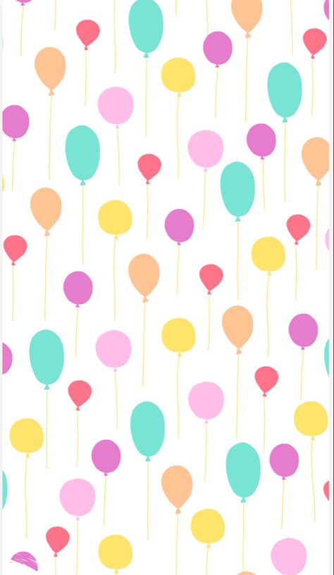 Birthday Pattern Wallpaper, Balloon Wallpaper, Birthday Backgrounds, Printable Paper Patterns, Cake Wallpaper, Birthday Party Treats, Balloon Background, Eid Cards, Funny Birthday Cakes