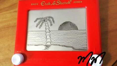 Etch Sketch, Etch A Sketch Art, Magic Screen, Famous Lighthouses, Louise Penny, Etch A Sketch, Feeling Nostalgic, To My Mom, Favorite Novels