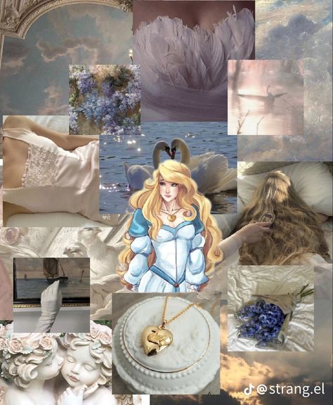 Barbie Princess Asthetics, Disney Princess Mood Board, Disney Princess Core, Vintage Princess Aesthetic, Odette Swan Princess, Disney Princess Aesthetic, Disney Universe, Disney Princess Theme, The Swan Princess