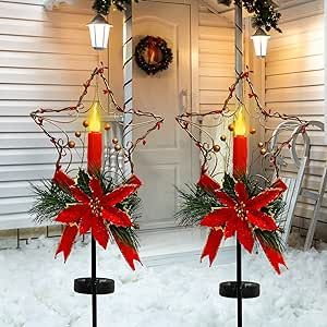 https://amzn.to/46rZWyU Solar Candles, Christmas Candle Lights, Christmas Decorations Easy, Decorative Garden Stakes, Led Candle Lights, Diy Christmas Decorations Easy, Christmas Yard, Christmas Garden, Christmas Outdoor