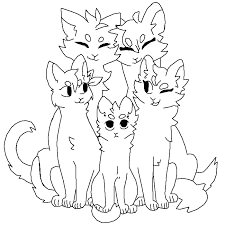 Group Of Cats Drawing, Helping Drawing, Warrior Cats Base, Animal Base, Cats Drawings, Art Bases, Group Of Cats, Warrior Cat Drawings, Warrior Cat Oc