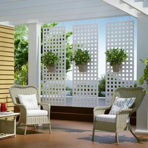 Privacy Lattice, Porch Privacy, Lattice Patio, Katt Diy, Patio Privacy Screen, Deck Privacy, Patio Privacy, Screen Outdoor, Backyard Privacy