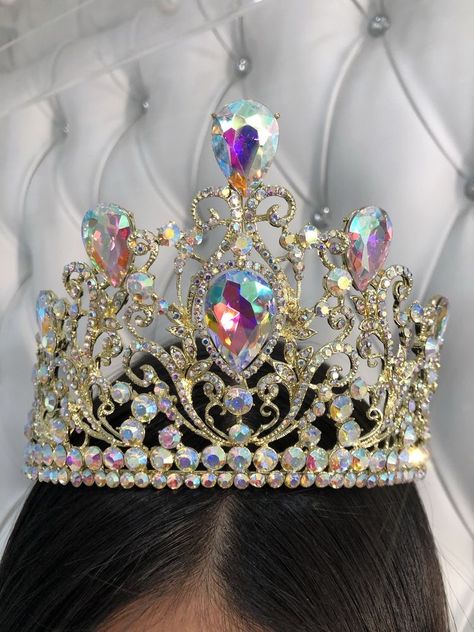 Prom Headband, Quinceanera Jewelry, Quinceanera Tiaras, Quinceanera Crown, Crystal Crown Tiaras, Tiara Accessories, Crown Aesthetic, Pageant Crowns, Crown For Women