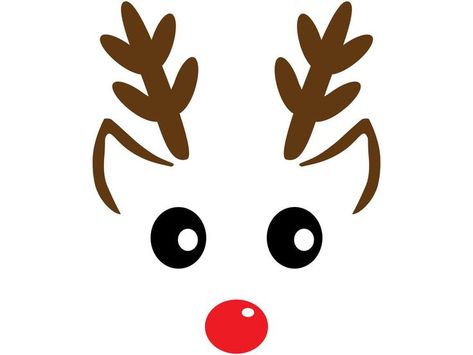 Cricut Christmas Ideas, Silhouette Cameo 4, Reindeer Face, Paper Christmas Decorations, Christmas Arts And Crafts, Christmas Rock, Christmas Stencils, Christmas Paper Crafts, Cricut Christmas