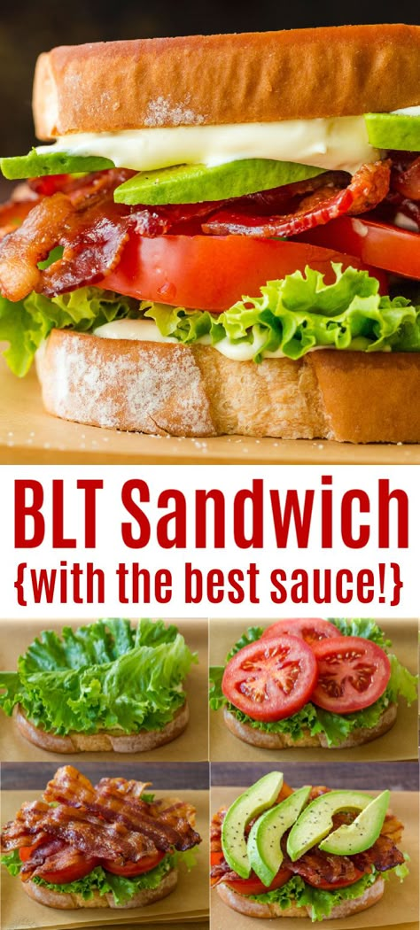 Blta Sandwiches, Ultimate Blt Sandwich, Ultimate Blt, Best Blt, Blt Recipe, Avocado Sandwiches, Blt Sandwich Recipes, Blt Recipes, Bacon Butter