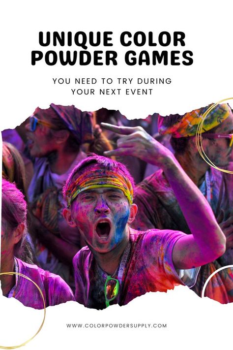 Unique Color Powder Games You Need to Try During Your Next Event Color Powder Games, Color Powder Party, Color Wars Games, Color Run Ideas, Color Run Party, Color Run Powder, Battle Party, Colour Run, Color Wars