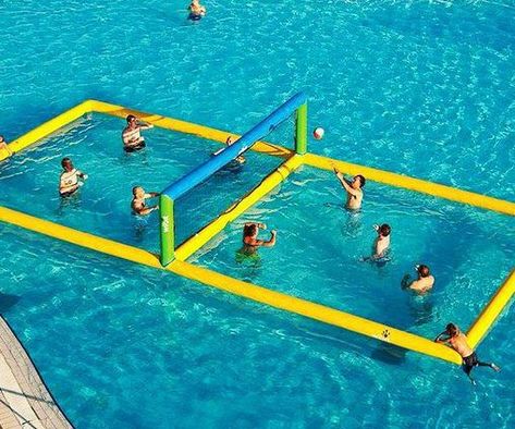 Water Volleyball, Fancy Water, Cool Pool Floats, Volleyball Court, Lake Fun, Inflatable Water Park, Pool Games, Summer Fun List, Pool Floats