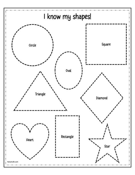 Free printable shape tracing worksheet Matching Shapes Preschool, Free Shapes Worksheets, Pre K Shapes Free Printable, Shapes Crafts For Preschoolers, Drawing Shapes Preschool, Worksheet Shapes Preschool, Shapes Unit Preschool, Two Year Old Worksheets Free Printable, Nursery Rhymes Worksheets Preschool