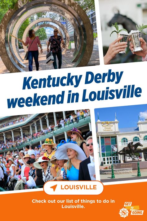 Saddle up for a Derby weekend adventure in Louisville starting May 2 with our nonstop flights from Minneapolis/St. Paul 🎩🏇 No ticket? No problem! Check out our guide on what to do in the city during race weekend. Get To Going. https://www.stories.suncountry.com/post/bet-on-a-good-time-kentucky-derby-weekend-in-louisville #GetToGoing #SunCountryAirlines #KentuckyDerby Fun Things To Do In Louisville Ky, Louisville Kentucky Bourbon Trail, Old Louisville Kentucky, Kentucky Distillery Tour, Brown Hotel, Best Bucket List, Kentucky Derby Memes, Ky Derby, Churchill Downs