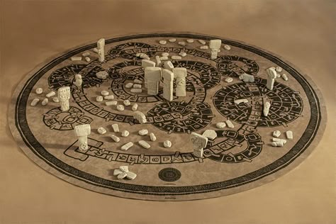 Göbeklitepe Ancient Board Game – Packaging Of The World Application Illustration, Game Packaging, Göbekli Tepe, Bored Games, Board Game Design, Nook Ideas, Dungeon Maps, Creative Package, Building Art