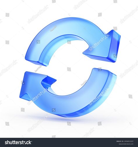 Two Arrows Icon Update Symbol 3d Stock Illustration 2056053107 | Shutterstock Update Illustration, 3d Settings Icon, 3d Instagram Save Icon, Cloud 3d Icon, 3d Crypto Illustration, Arrow Icon Png, Marketing Icon, 3d Icons, Icon Illustration