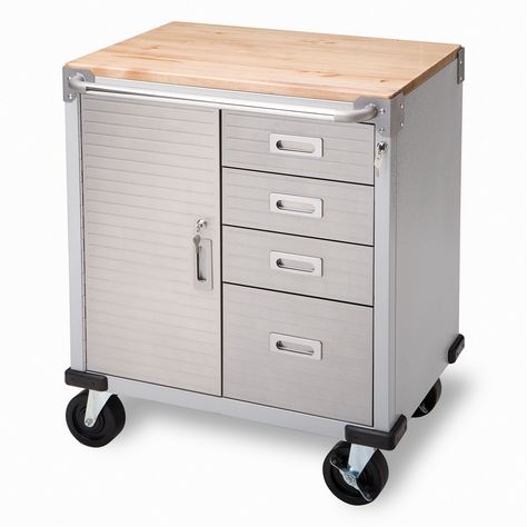 Ultra HD 4-Drawer Rolling Cabinet - Sam's Club $189.99 Mobile Makerspace Dental Ergonomics, Dental Decor, Dental Interior, Rolling Workbench, Metal Garage Storage Cabinets, Rolling Cabinet, Dental Cabinet, Rolling Drawers, Tool Storage Cabinets