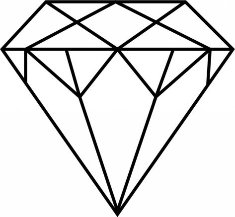 Diamond 3d Drawing | Free download best Diamond 3d Drawing on ClipArtMag.com Diamond Template, Diamond Outline, Digital Photography Lessons, Digital Photography Backdrops, Plastic Recycling, Diamond Vector, Diamond Tattoos, Diamond Drawing, String Art Patterns