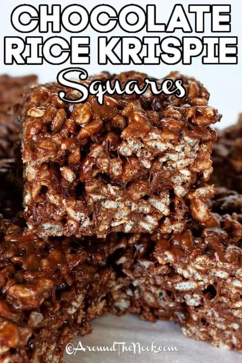 Rice Krispie Treats With Chocolate Chips, Chocolate Chip Rice Krispie Treats, Rice Puff Recipes, Chocolate Rice Krispie Cakes, Chocolate Rice Krispie Treats Recipe, Chocolate Rice Crispy Cakes, Rice Crispy Cake, Chocolate Rice Crispy Treats, Chocolate Rice Crispy