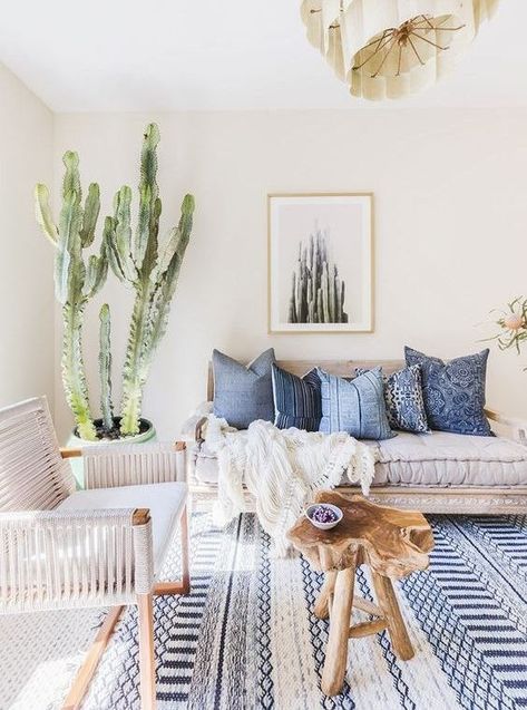 Bohemian Chic Living Room, Desert Home Decor, Coastal Decorating Living Room, Bohemian Interior Design, Cute Dorm Rooms, Boho Living Room Decor, Coastal Living Rooms, Coastal Living Room, Bohemian Living