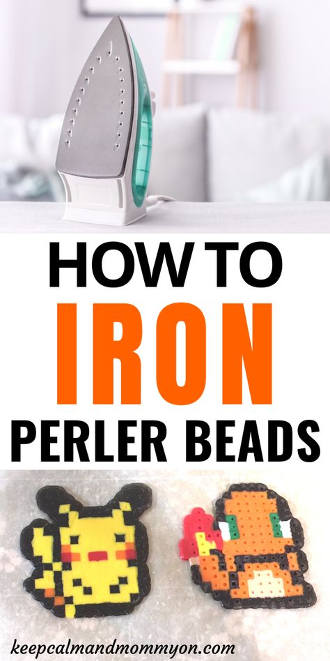 How To Fuse Perler Beads, Ironing Perler Beads, Perler Beads How To, Fusible Beads Pattern, Peeler Bead Storage, Pear Beads Ideas, How To Make Perler Beads Flat, How To Melt Perler Beads With An Iron, How To Iron Perler Beads