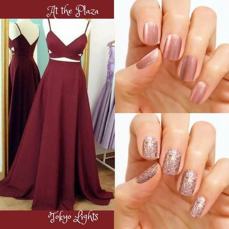 https://www.mycolorstreet.com/JENNIFERSTAR/shop/CATALOG.aspx Maroon Prom, Maroon Prom Dress, Color Street Graphics, American Nails, Fun Nail Colors, Top Nails, Prom Season, Nails Prom, Burgundy Nails