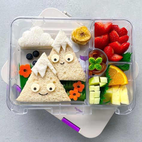 Cute Kids Lunch Ideas, Cute Lunches For School, Kid Bento Box Ideas, Cute Sandwich Ideas, Prek Lunchbox Ideas Picky Eater, Bento Lunch Box Ideas For Kids, Children Lunch Ideas, Fun Bento Box Lunch For Kids, Bento Box Lunch For Kids Ideas