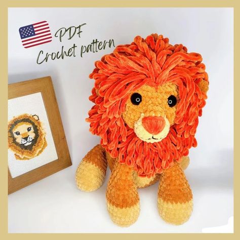 New Crochet Pattern Release! 🦁✨ Get ready for the upcoming buzz! Craft your own Mufasa, the king of the savanna, with our stunning crochet pattern. Featuring a rich red mane, this lion crochet toy is perfect for all Lion King fans. 🧶👑 Don't miss out—create your own Mufasa before the movie hype hits! 🧵💛 🔗 https://juliascreativee.etsy.com/listing/1794665507 #CrochetPattern #LionCrochet #Mufasa #LionKing #CrochetToy #NewRelease #crochetaddict #crochetlion #newpattern #simba #crochetsimba #ам... Lion King Crochet, Mufasa Lion King, Patterns African, Lion Crochet Pattern, African Crochet, Lion Crochet, Crochet Lion, Roi Lion, Lion's Mane