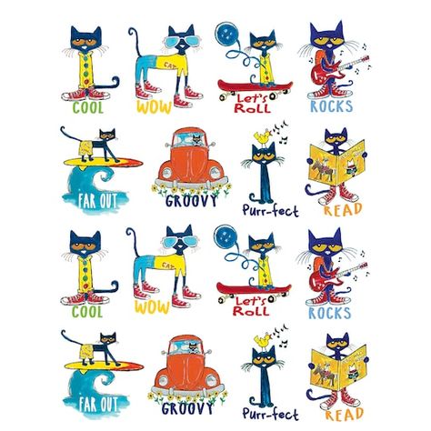 Pete The Cat Birthday Party, Pete The Cat Party, Pete The Cat Birthday, Pete The Cat Art, Pete The Cat Classroom, Sequence Game, Classroom Incentives, Pete The Cats, Cat Birthday Party