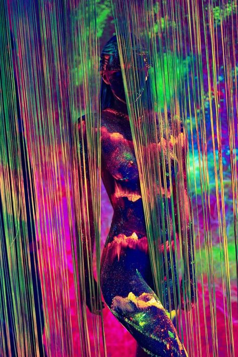 Black Light Aesthetic, Uv Photography, Light Shoot, Last Unicorn, The Last Unicorn, Rainbow Magic, Fantasy Photography, Art Gallery Wallpaper, School Photography