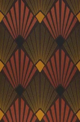 Art Nuevo Wallpaper, Noir Wallpaper, Arte Art Deco, Copper Wallpaper, Wallpaper Art Deco, Motif Art Deco, Painter And Decorator, Art Deco Wallpaper, Art Deco Pattern