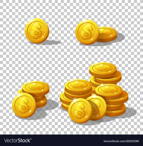 Coin Illustration, Puzzle Game Ui, Stack Game, Coin Games, Coin Icon, Game Effect, Game Gui, 2d Game Art, Coin Art